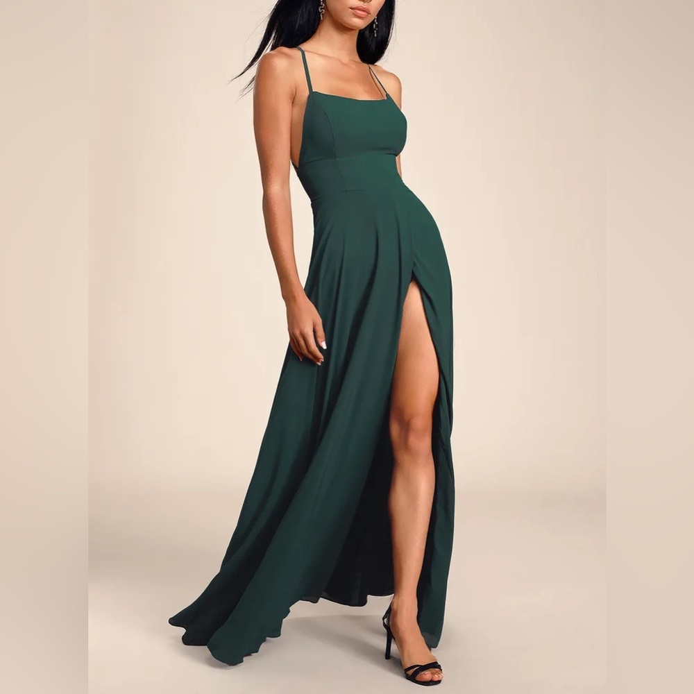 Lulus Forest Green Maxi Dress